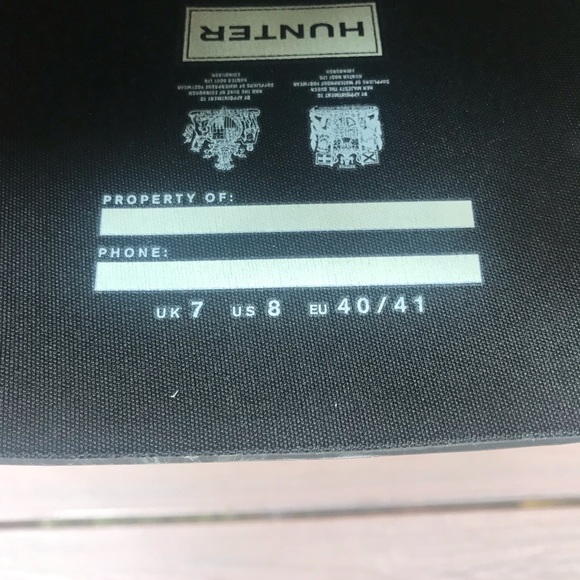 Hunter boots with fleece liners - Picture 3 of 4